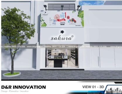 Project on designing and constructing Sakura Binh Duong Showroom